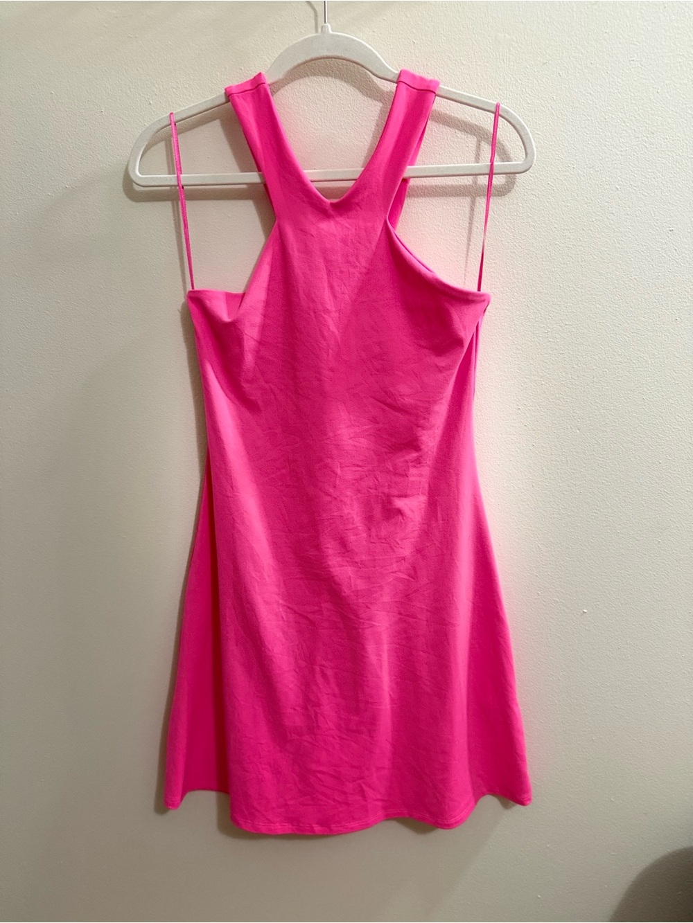 Susana Monaco Hot Pink Halter Mini Dress, NWT